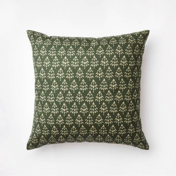 Studio McGee Green Tree Block Pillow Cover - Picture 1 of 5